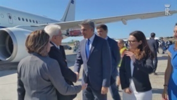 Arrivo del Presidente Mattarella a Malta in visita di Stato