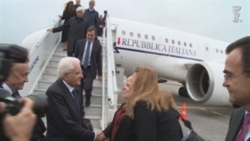 Arrivo del Presidente Mattarella a Helsinki in occasione della Visita di Stato nella Repubblica di Finlandia
