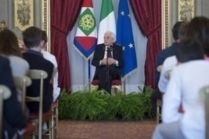 Incontro del Presidente Mattarella con alcuni studenti delle scuole secondarie di primo grado 