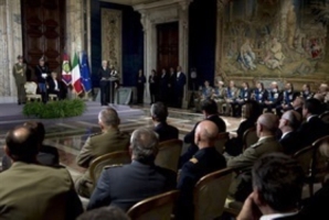 Cerimonia di consegna delle insegne dell'Ordine Militare d'Italia, in occasione del Giorno dell'Unità Nazionale e Giornata delle Forze Armate