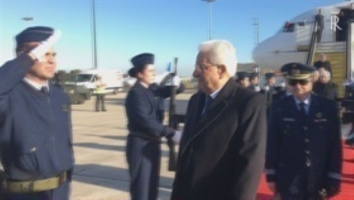 Arrivo del Presidente Mattarella a Lisbona in occasione della Visita di Stato nella Repubblica Portoghese 
