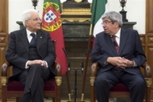 Incontro del Presidente Sergio Mattarella con il Primo Ministro del Portogallo António Costa e il Presidente dell'Assemblea Eduardo Ferro Rodriguez 