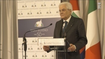 Il Presidente Mattarella visita la Comunità di Sant'Egidio in occasione del 50° anniversario di fondazione 