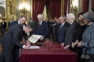 Cerimonia di giuramento del nuovo Giudice della Corte Costituzionale, Prof. Francesco Viganò