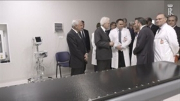 Il Presidente Sergio Mattarella visita l'Istituto Romagnolo per lo Studio e la cura dei Tumori (IRST)