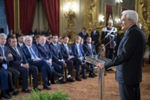 Il Presidente Sergio Mattarella incontra le squadre finaliste della TIM CUP 2018 Juventus-Milan 