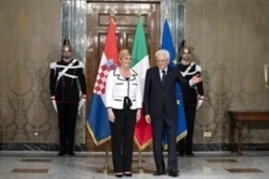 Incontro del Presidente Sergio Mattarella con la Presidente della Repubblica di Croazia, Kolinda Grabar-Kitarović, in visita ufficiale