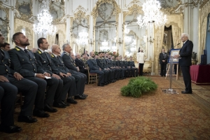 Il Presidente Mattarella incontra una rappresentanza della Guardia di Finanza in occasione del 244° anniversario della sua costituzione
