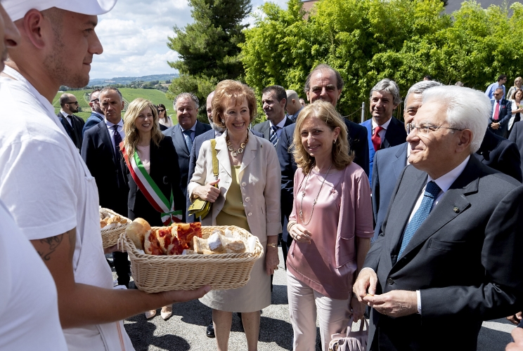 Il Presidente Sergio Mattarella visita la Comunità  di San Patrignano in occasione della cerimonia per il 40° anniversario di fondazione