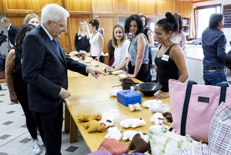 Il Presidente Sergio Mattarella visita la Comunità  di San Patrignano in occasione della cerimonia per il 40° anniversario di fondazione