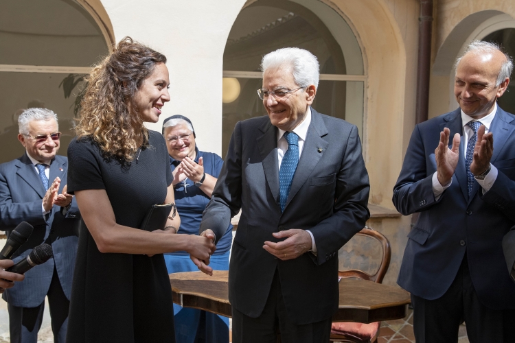Il Presidente Sergio Mattarella alla Villa del Seminario 