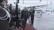 Arrivo del Presidente Sergio Mattarella all'Aeroporto Internazionale di Riga