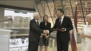 I Presidenti Mattarella e Vejonis alla Biblioteca Nazionale