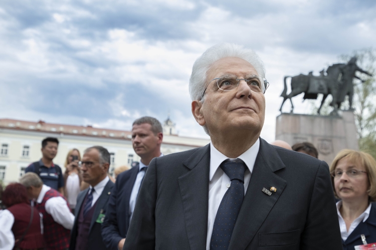 Il Presidente Sergio Mattarella al termine della visita alla mostra “Firenze tra Rinascimento e Barocco”, allestita al Palazzo dei Granduchi