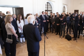 Il Presidente Sergio Mattarella incontra la collettività italiana a Vilnius