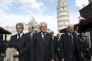 Il Presidente Sergio Mattarella a Pisa in occasione della cerimonia di inaugurazione 