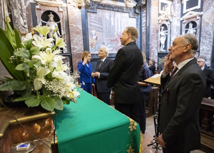 Il Presidente Sergio Mattarella e la Signora Laura,visitano la mostra su San Casimiro presso il  Museo Ecclesiastico della Chiesa di San Michele Arcangelo.  
(foto di Francesco Ammendola - Ufficio per la Stampa e la Comunicazione della Presidenza della Repubblica)
