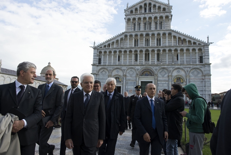 Il Presidente Sergio Mattarella a Pisa