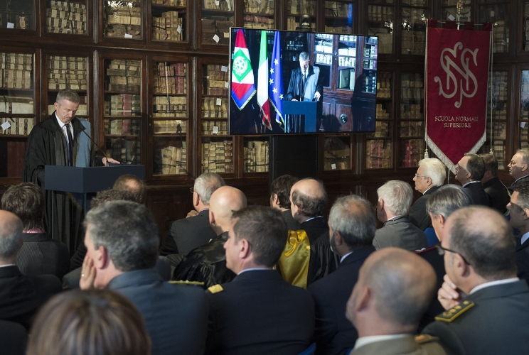 Il Presidente Sergio Mattarella in occasione della cerimonia 