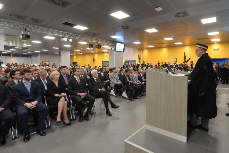 Il Presidente Sergio Mattarella assiste alla cerimonia di inaugurazione 