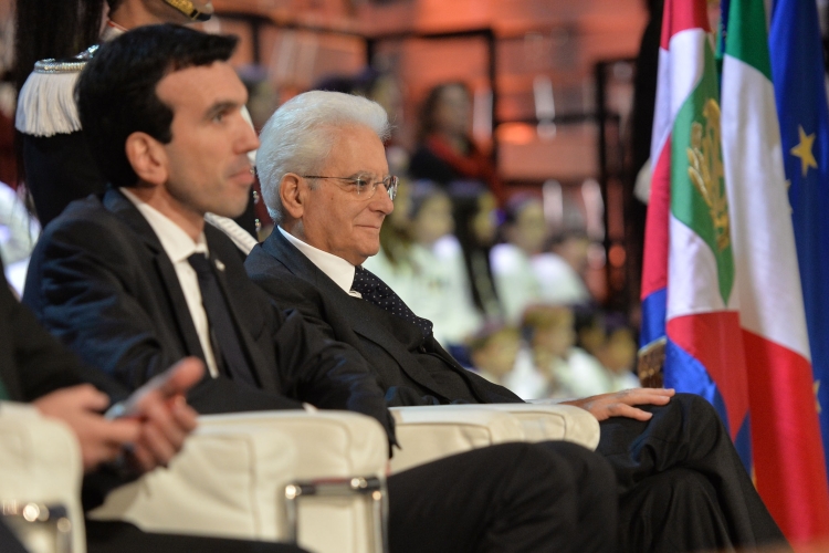 Il Presidente Sergio Mattarella in occasione della cerimonia di chiusura di Expo Milano 2015