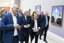 Il Presidente della Repubblica Sergio Mattarella visita la Galleria Nazionale
