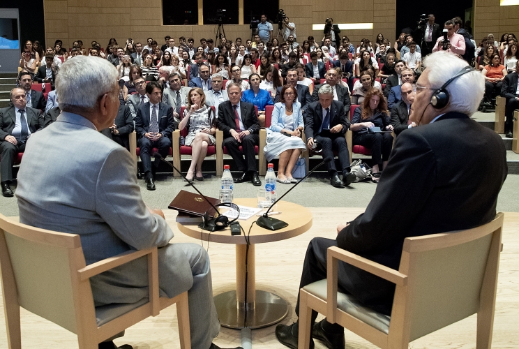 Il Presidente della Repubblica Sergio Mattarella all’Università ADA (Azerbaijian Diplomatic Academy)  