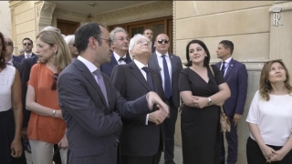 Mattarella visita la Città Vecchia di Baku ed il Palazzo degli Shirvanshah