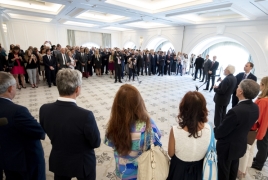 Il Presidente Sergio Mattarella in occasione dell'incontro con una rappresentanza della collettività italiana