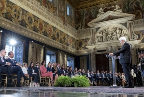 Mattarella - Intervento all'incontro con i Magistrati ordinari in tirocinio