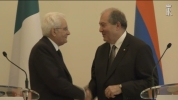 Dichiarazioni alla stampa del Presidente Mattarella al termine del colloquio con il Presidente della Repubblica d'Armenia 