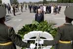 Mattarella depone una corona al Memoriale di Tsitsernakaberd