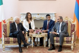 Il Presidente della Repubblica Sergio Mattarella nel corso dei colloqui con il Primo Ministro della Repubblica d’Armenia, Nikol Pashinyan