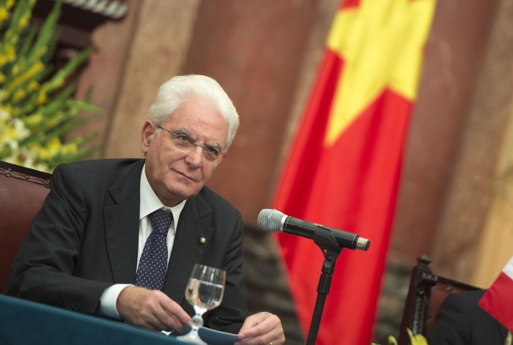 Il Presidente Sergio Mattarella e il Presidente della Repubblica Socialista del Vietnam