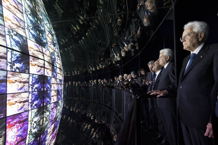 Il Presidente Sergio Mattarella visita il Museo della storia della Terra e della vita 