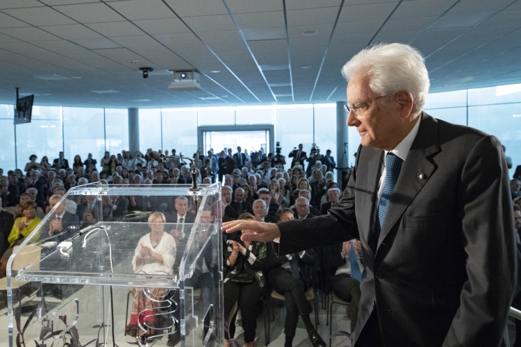 Il Presidente Sergio Mattarella in occasione della giornata inaugurale della X edizione del Meeting "Le due culture"