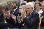 Il Presidente Mattarella alla cerimonia in occasione del 100° anniversario della nascita del Presidente emerito della Repubblica Sen. Dott. Oscar Luigi Scàlfaro