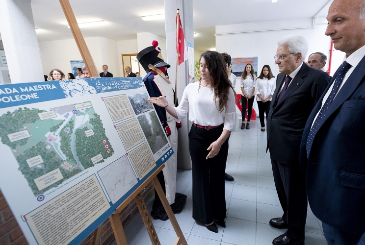 Il Presidente Sergio Mattarella in occasione della cerimonia di inaugurazione dell'anno scolastico 2018/2019 "Tutti a scuola"