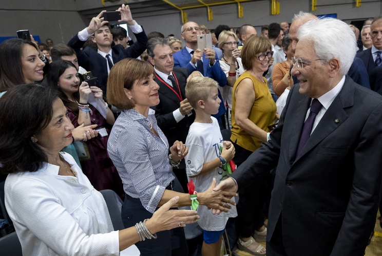 Il Presidente Sergio Mattarella in occasione della cerimonia di inaugurazione dell'anno scolastico 2018/2019 "Tutti a scuola"