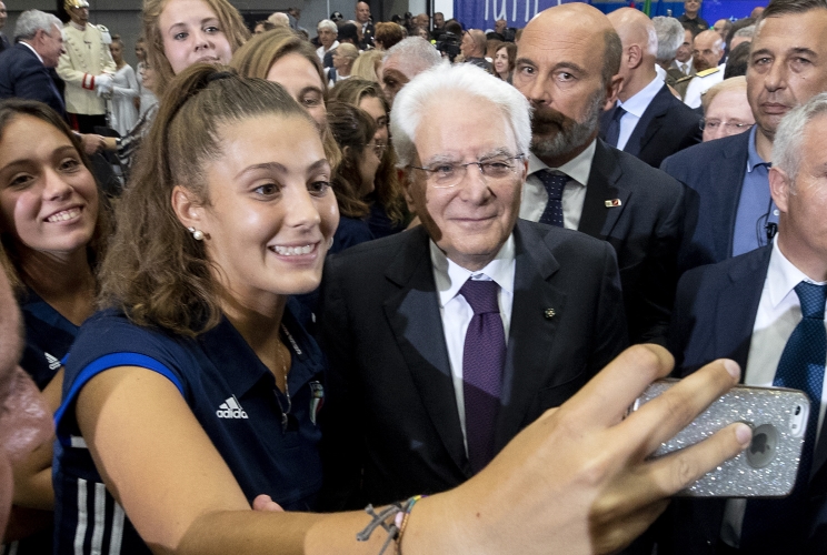 Il Presidente Sergio Mattarella in occasione della cerimonia di inaugurazione dell'anno scolastico 2018/2019 "Tutti a scuola"