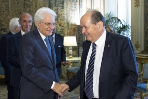Il Presidente Sergio Mattarella riceve Giorgio LATTANZI, Presidente della Corte Costituzionale.
