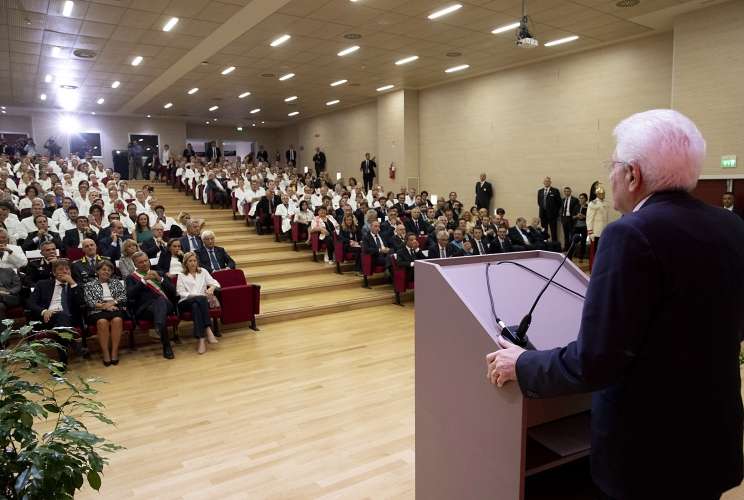 Il Presidente della Repubblica Sergio Mattarella in occasione della visita all’Ospedale San Gerardo dei Tintori di Monza