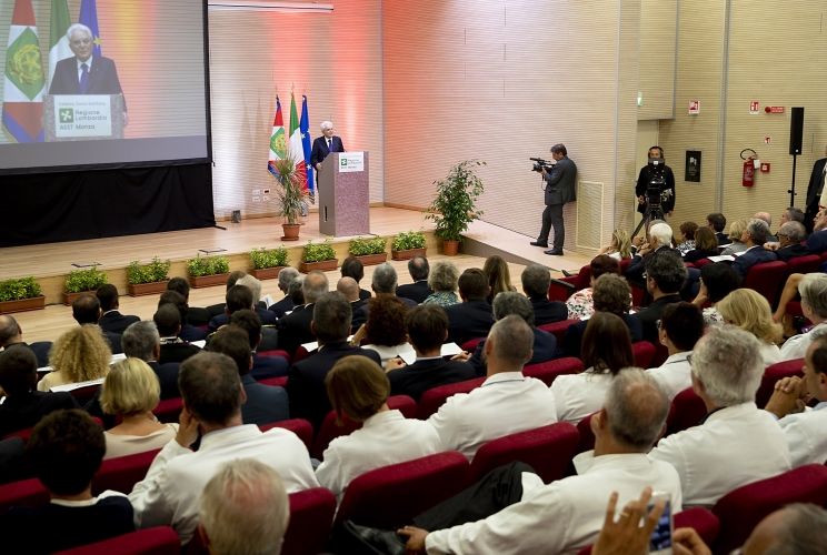  Il Presidente della Repubblica Sergio Mattarella in occasione della visita all’Ospedale San Gerardo dei Tintori di Monza