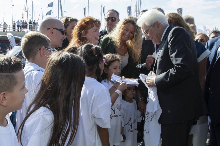 Il Presidente della Repubblica Sergio Mattarella a Genova in occasione del 58° Salone nautico
