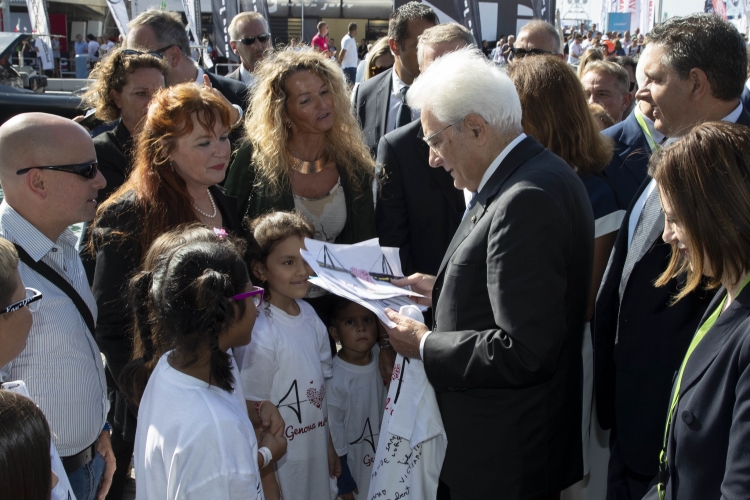 Il Presidente della Repubblica Sergio Mattarella a Genova in occasione del 58° Salone nautico
