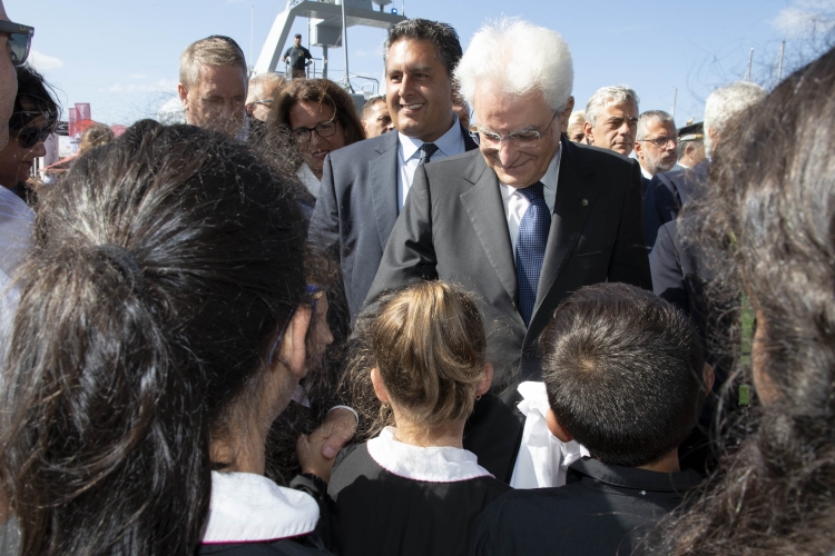 Il Presidente della Repubblica Sergio Mattarella a Genova in occasione del 58° Salone nautico