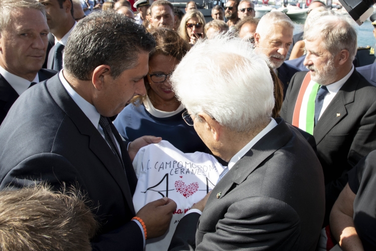Il Presidente della Repubblica Sergio Mattarella a Genova in occasione del 58° Salone nautico