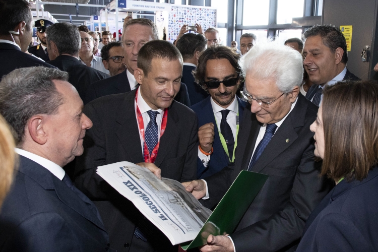 Il Presidente della Repubblica Sergio Mattarella a Genova in occasione del 58° Salone nautico
