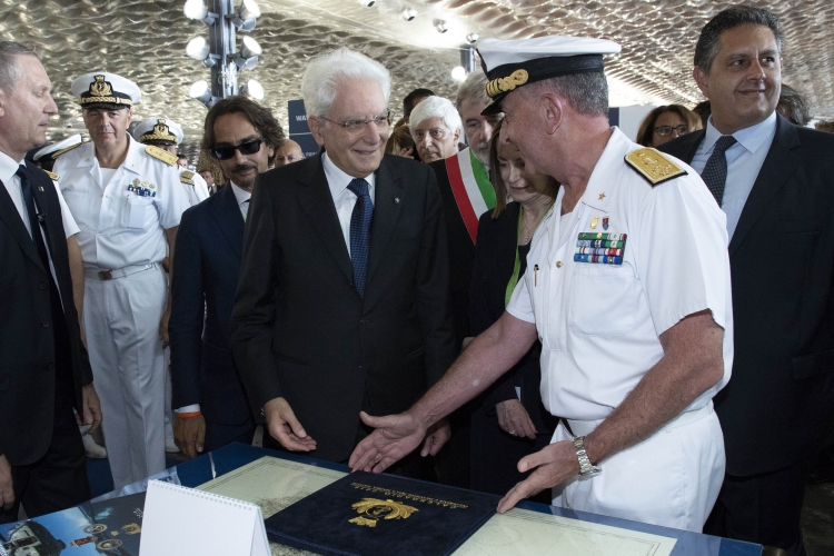 Il Presidente della Repubblica Sergio Mattarella a Genova in occasione del 58° Salone nautico