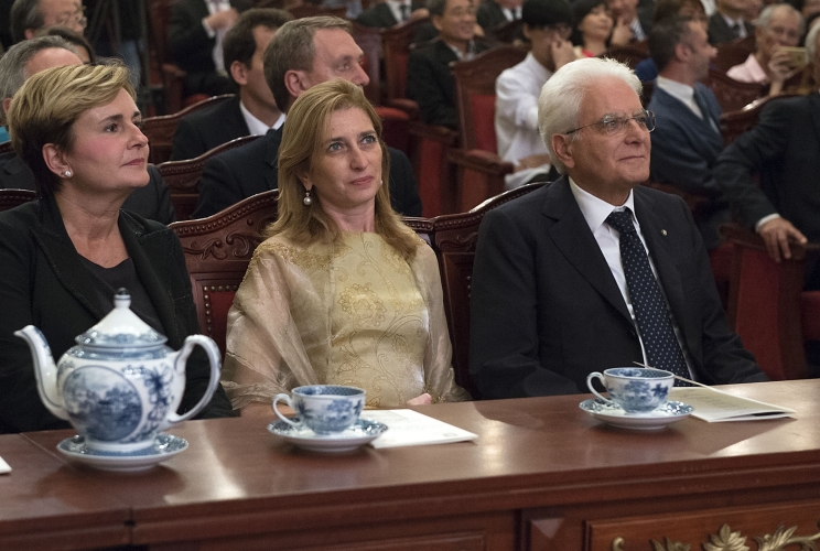  Presidente Sergio Mattarella con la signora Laura, il Ministro Guidi 